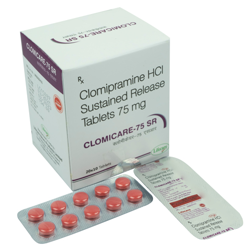 Clomipramine HCI Tablets 10, 25, 50 & Sustained Release 75 mg