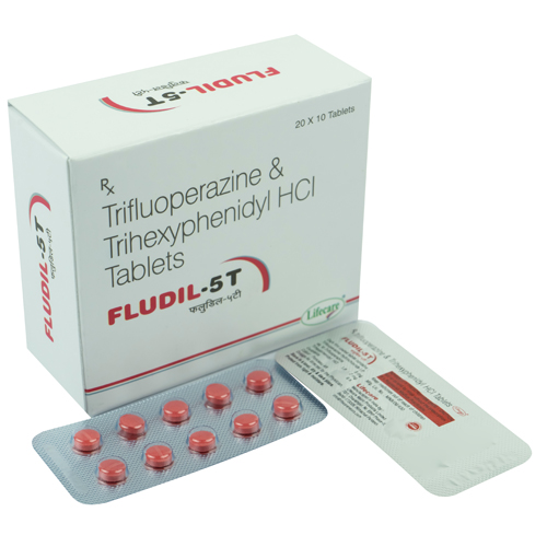 Trifluoperazine 2.5, 5 &10 mg, Trihexyphenidyl 1 & 2 mg Tablets