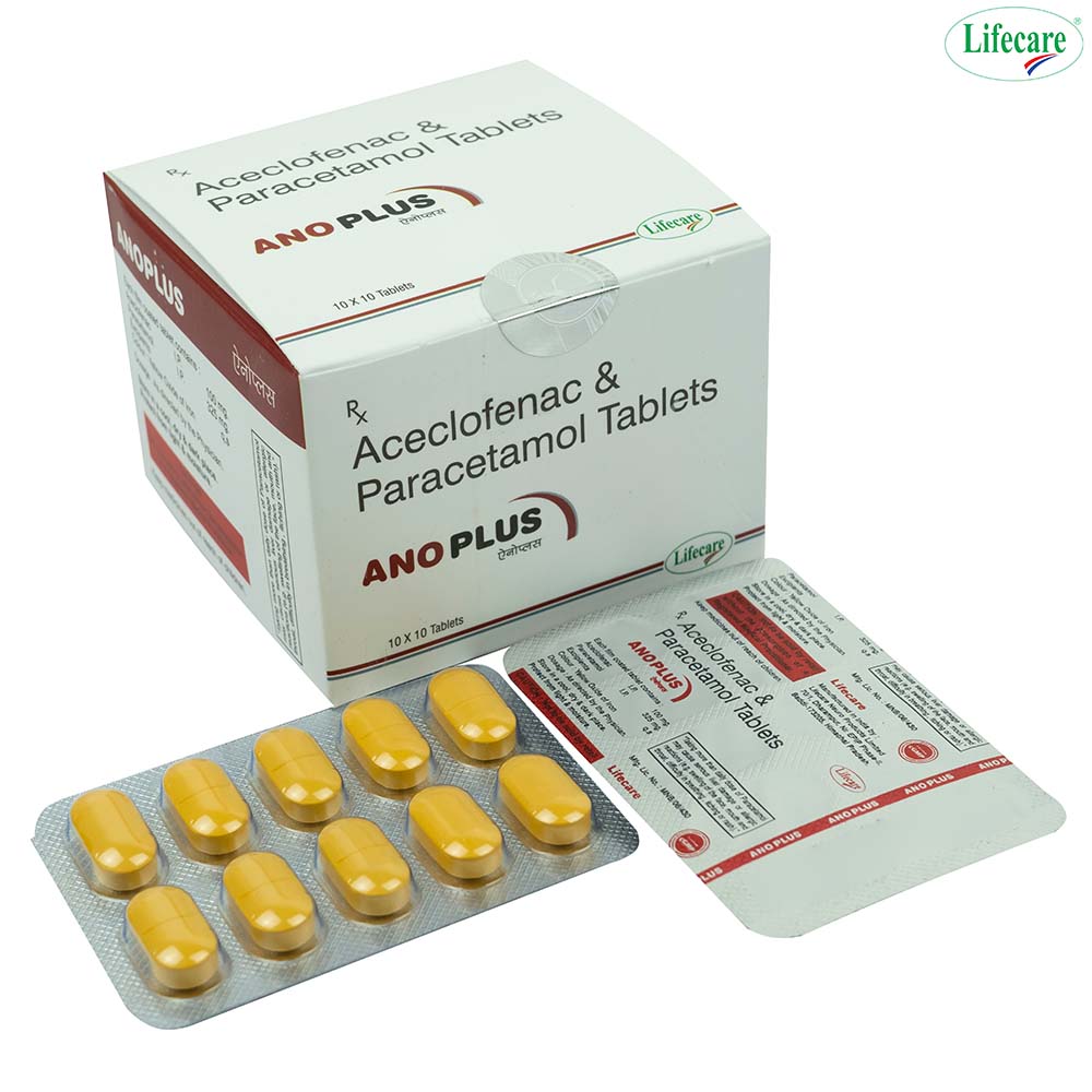 Aceclofenac 100 mg & Paracetamol 325 mg Tablets