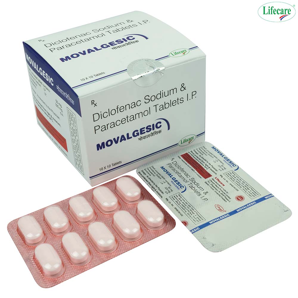 Diclofenac Sodium 50mg & Paracetamol 325 mg Tablets