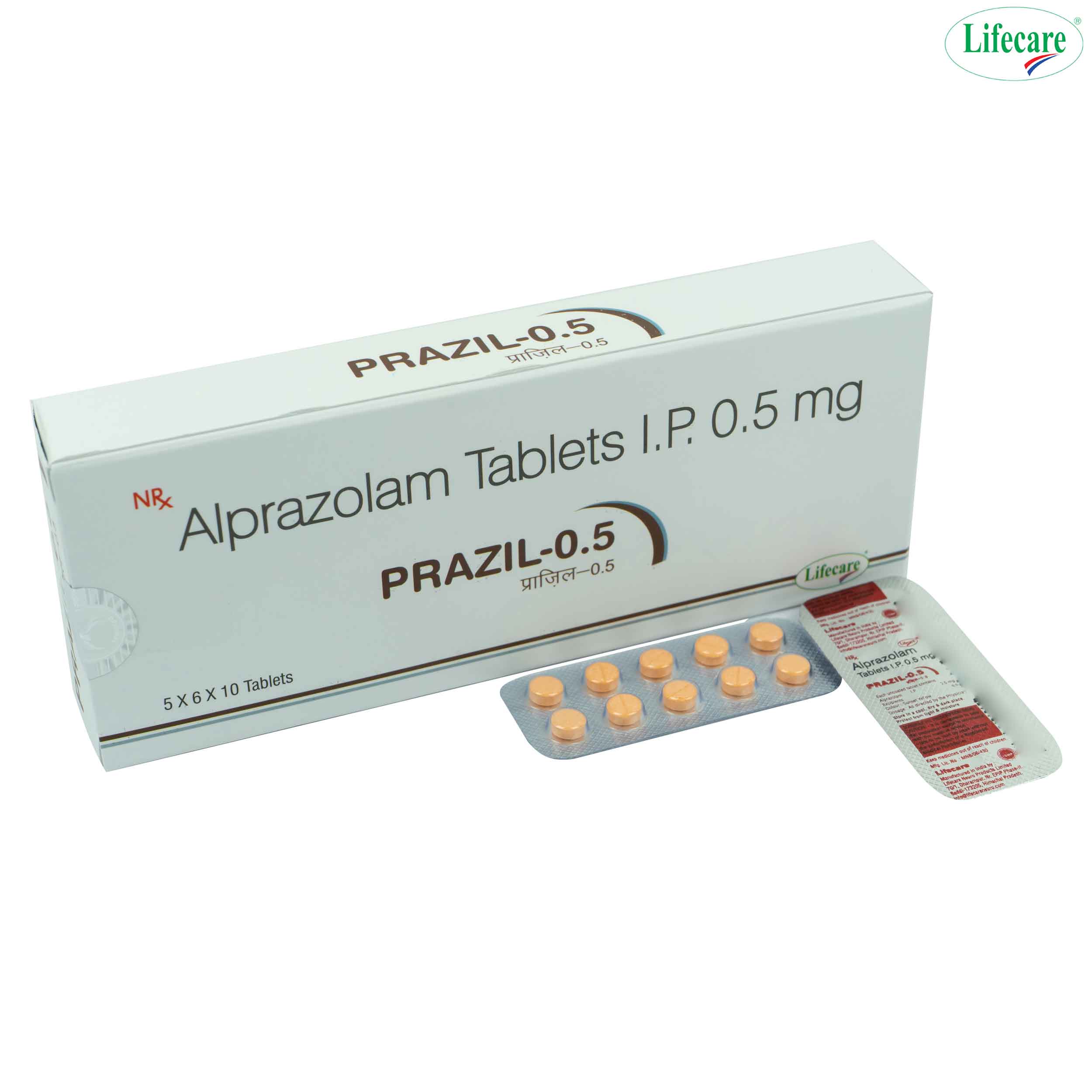 Alprazolam Tablets 0.25, 0.5, 1, 2 mg