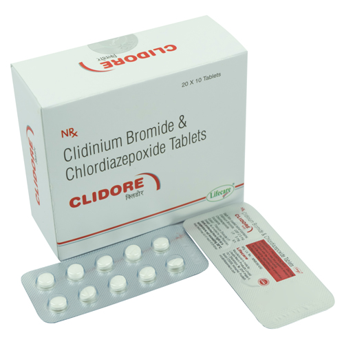 Chlordiazepoxide 5 mg Clidinium Bromide 2.5 mg Tablets & Dicyclomine
