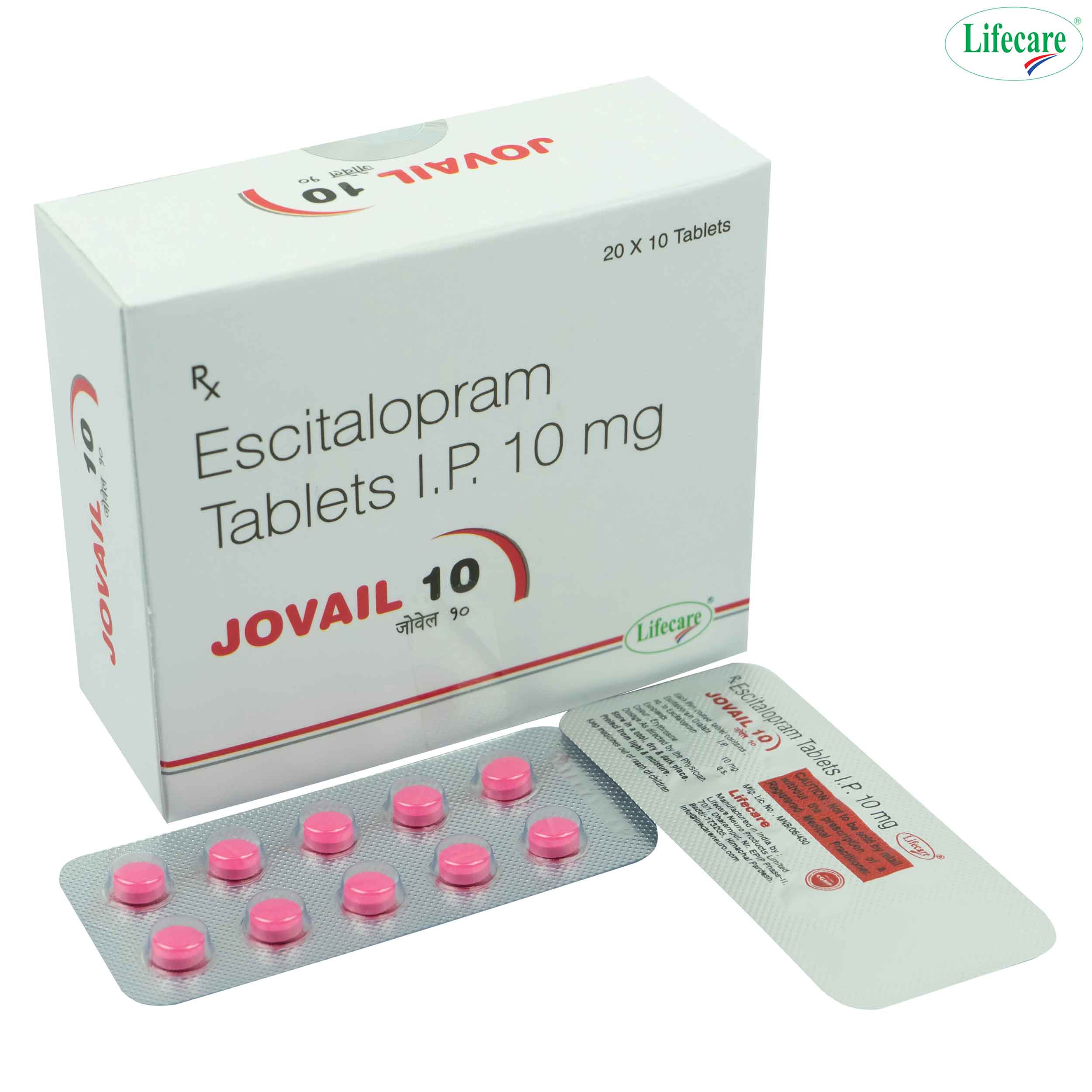 Escitalopram 5, 10 mg & Etizolam 0.5 mg Tablets