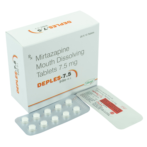 Mirtazapine Mouth Dissolving Tablets 7.5, 15, 30, 45 mg