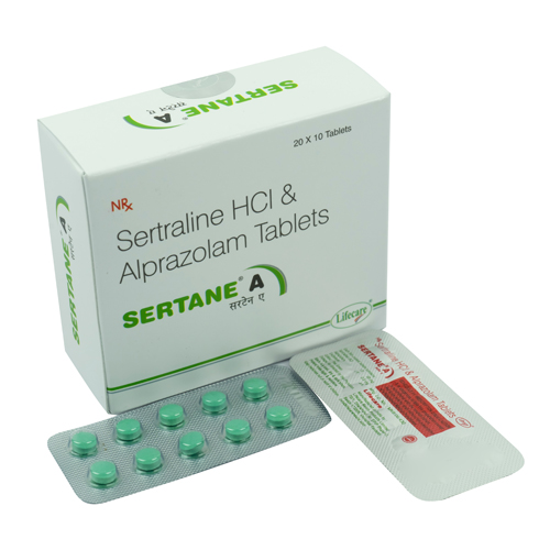 Sertraline 50 mg & Alprazolam 0.5 mg Tablets