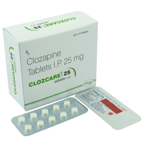 Clozapine Tablets 25, 50, 100, 200